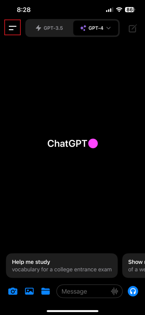 ChatGPTアプリの音声会話の設定2-1