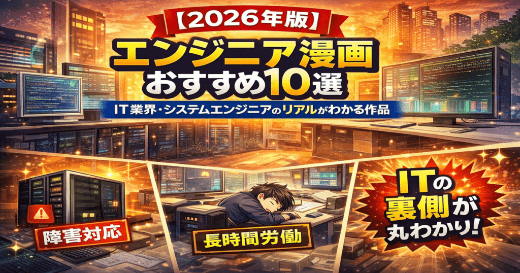 エンジニア漫画おすすめ10選｜IT業界・システムエンジニアのリアルがわかる作品