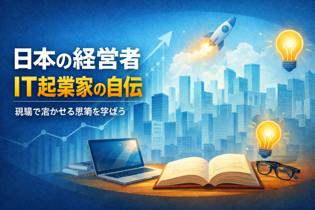 日本の経営者の自伝おすすめ｜IT起業家の思考が分かる本を紹介する