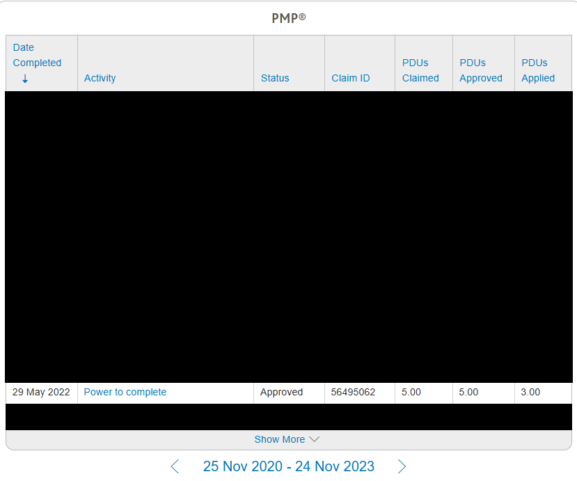 PMPのPDU申請で5時間が3時間に調整された実例