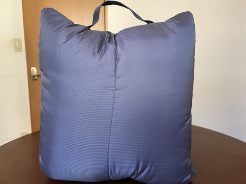 SONAENOクッション型多機能寝袋を防災用として準備