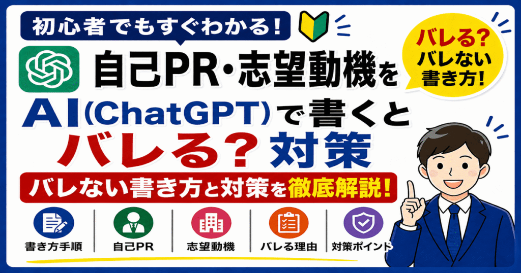 自己PR・志望動機をChatGPTで書くとバレる？NG例と改善例、バレない書き方を解説