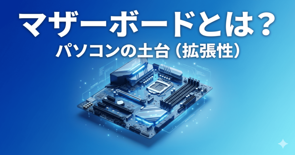 マザーボードとは？パソコンの土台として各パーツをつなぐ役割