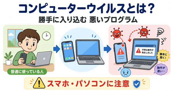 コンピューターウイルスに感染したときの動作が重い広告が出る情報がもれるなどの症状