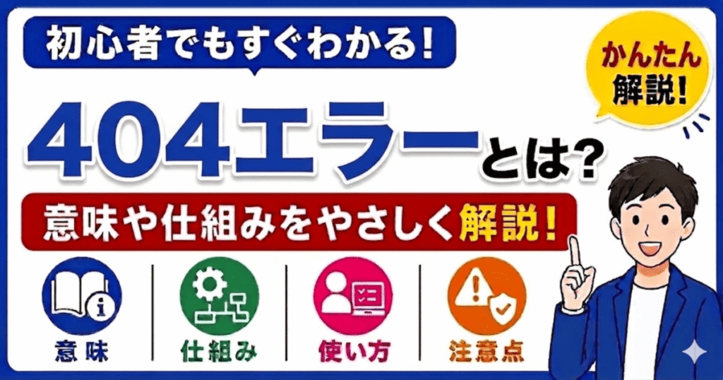 404エラーとは何かを初心者向けにわかりやすく解説