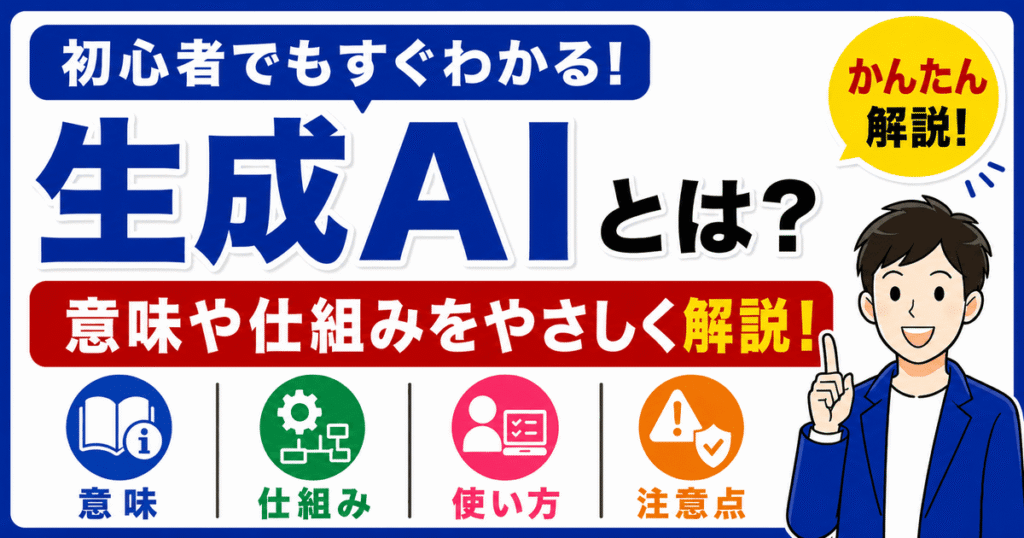 生成AIとは何かを初心者向けにわかりやすく解説