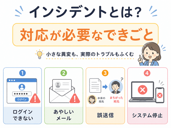 インシデントとは対応が必要なできごとであることを示した図
