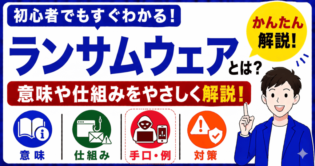 ランサムウェアとは何かを初心者向けにわかりやすく解説