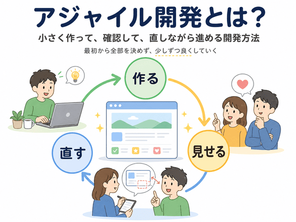 アジャイル開発とは小さく作って確認しながら改善する開発方法
