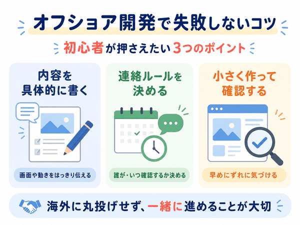オフショア開発で失敗しないために押さえたいポイント