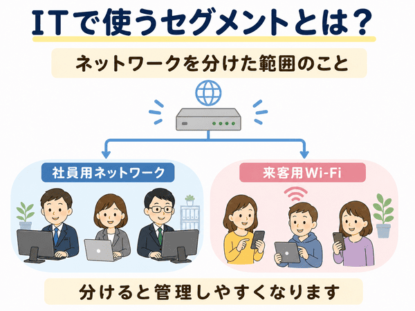 ITで使うネットワークセグメントの例