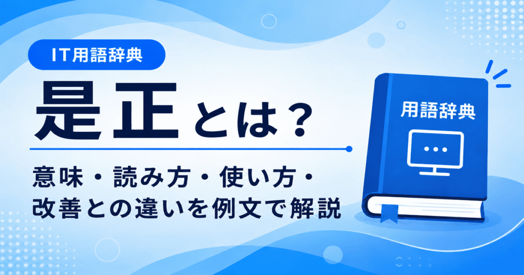 是正とは何かを初心者向けに説明した画像