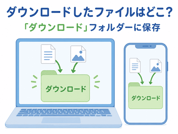 ダウンロードしたファイルが保存されるフォルダー